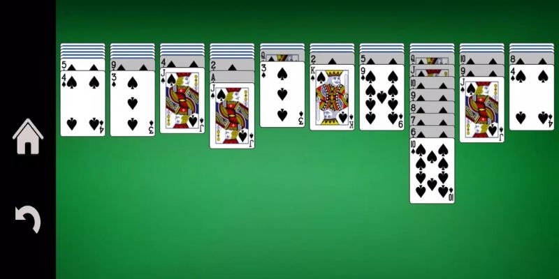 Game xếp bài nhện có cách chơi khá dễ tiếp cận