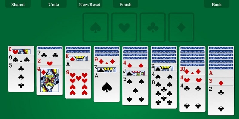 game xếp bài nhện