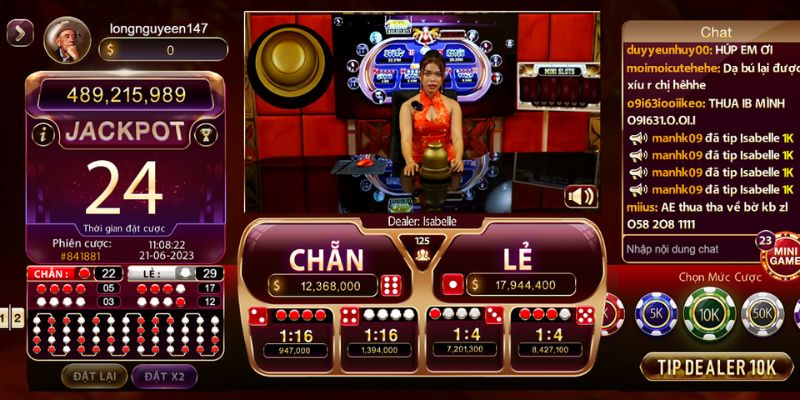 Cập nhật thông tin về xóc đĩa livestream