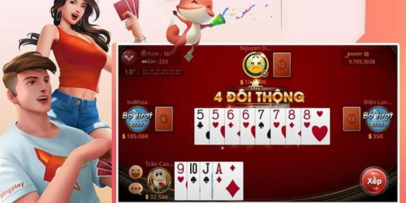 Tìm hiểu 4 đôi thông trong tiến lên miền Nam là gì?