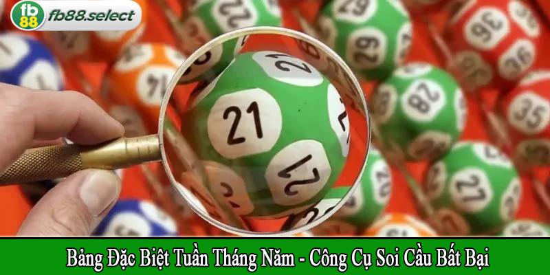 Bảng đặc biệt tuần tháng năm