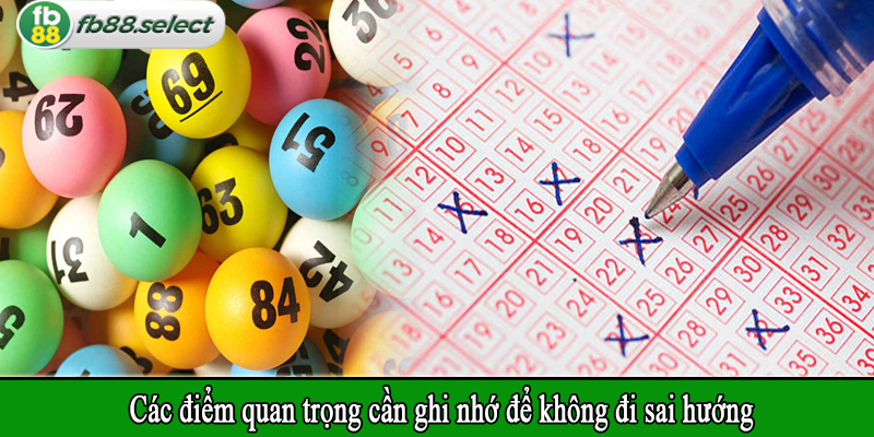 Các điểm quan trọng cần ghi nhớ để không đi sai hướng