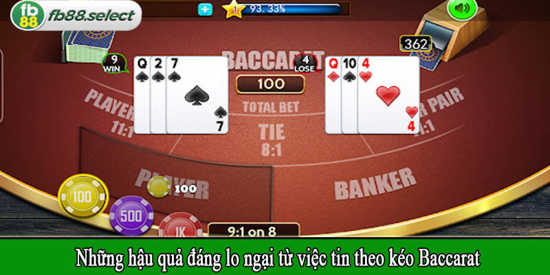 Những hậu quả đáng lo ngại từ việc tin theo kéo Baccarat