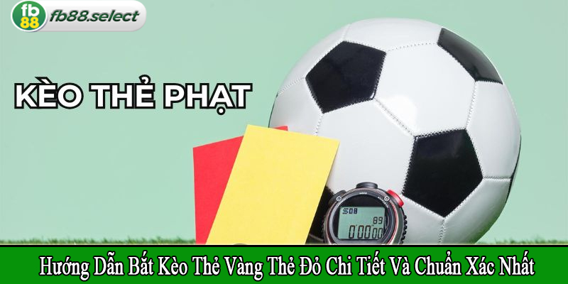 hướng dẫn bắt kèo thẻ vàng thẻ đỏ